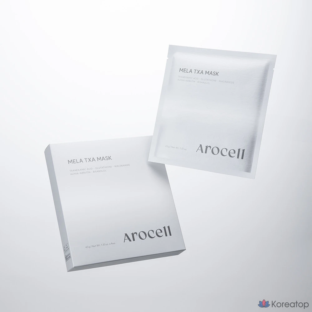 Маска от веснушек Arocell Mela TXA, 8 листов, 8 упаковок, фото 3