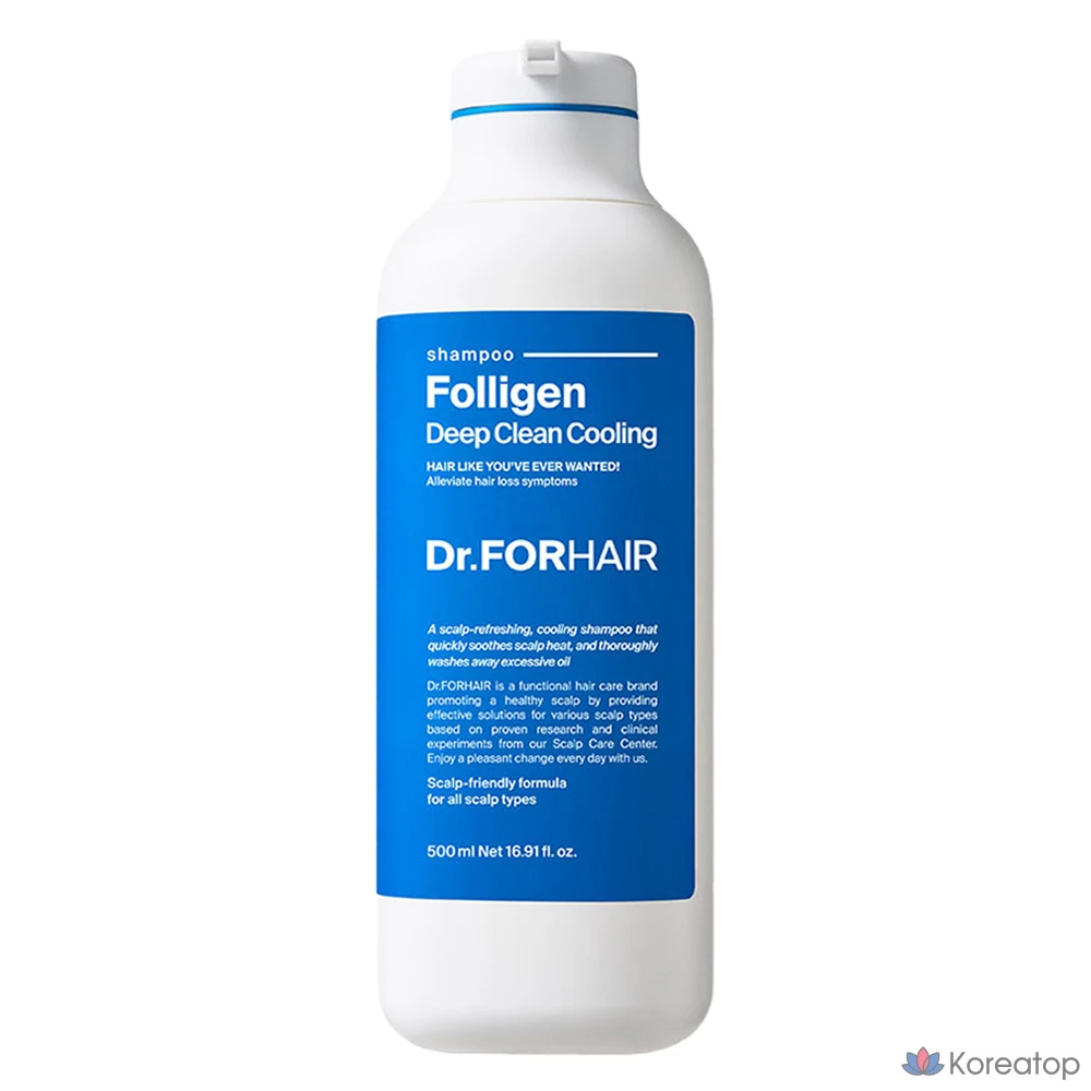 Охлаждающий шампунь Dr. For Hair Deep Clean, 500 мл, 1 шт.