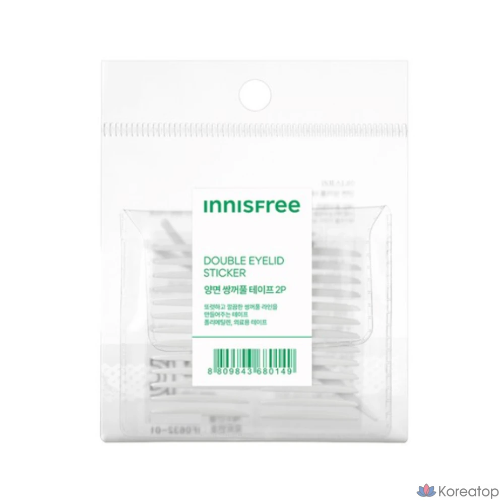 Двусторонняя клейкая лента для век Innisfree, 2 шт., одноцветная (монохромная), 1 шт.