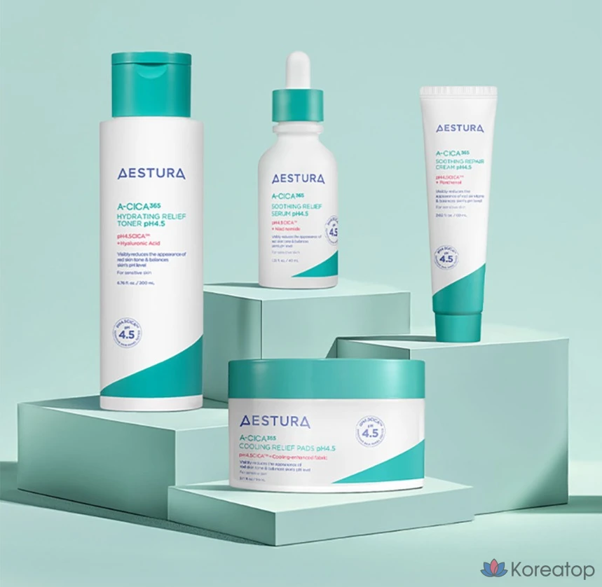 Охлаждающие успокаивающие подушечки Estura Acica 365, pH 4,5, 110 мл, 60 листов, 1 шт.