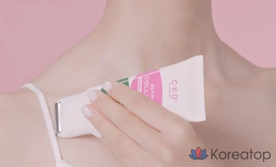 Крем от морщин на шее CKD Retino Collagen Low Molecular Weight 300 Guasha 50 мл + ампула с коллагеном 1 мл, 3 шт., 1 шт.