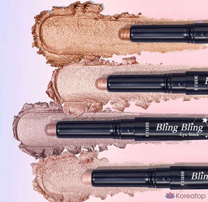 Etude House Bling Bling Eye Stick, № 15, оттенок «Абрикосовая лебедь», 1 шт., фото 4