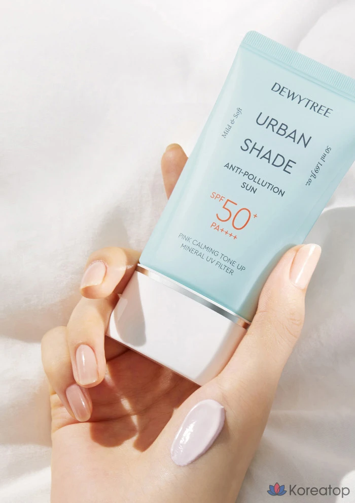 Набор Dewytree Urban Shade Anti-Pollution Sunscreen SPF50+ PA++++ 50 мл + 10 мл + Hi-Amino All Cleansing Milk 10 мл, 1 шт.