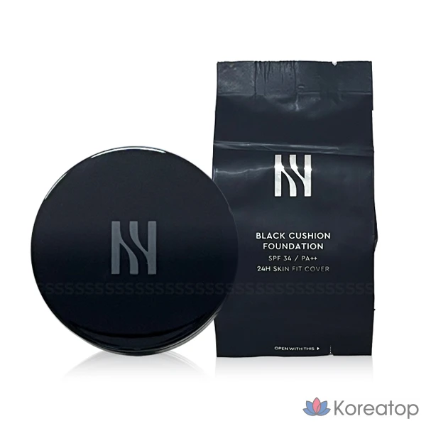 Набор тональных кремов Hera Black Cushion (15 г) + сменный блок (15 г), № 21N1, 1 шт.