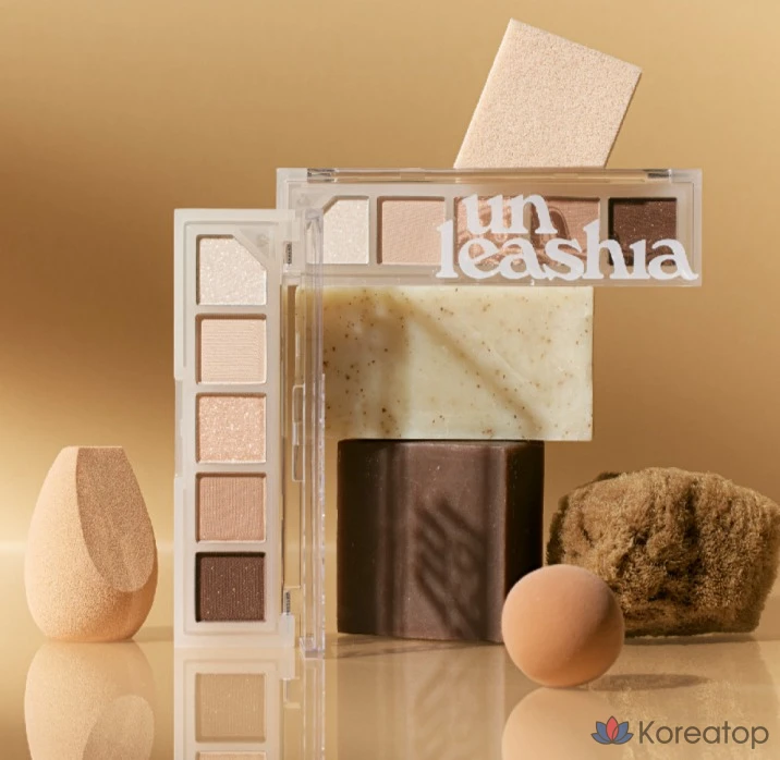 Палетка теней для век Unleashia Mood Shower Eye Palette 3,7 г, № 3, оттенок Nude Shower, 1 шт., фото 2
