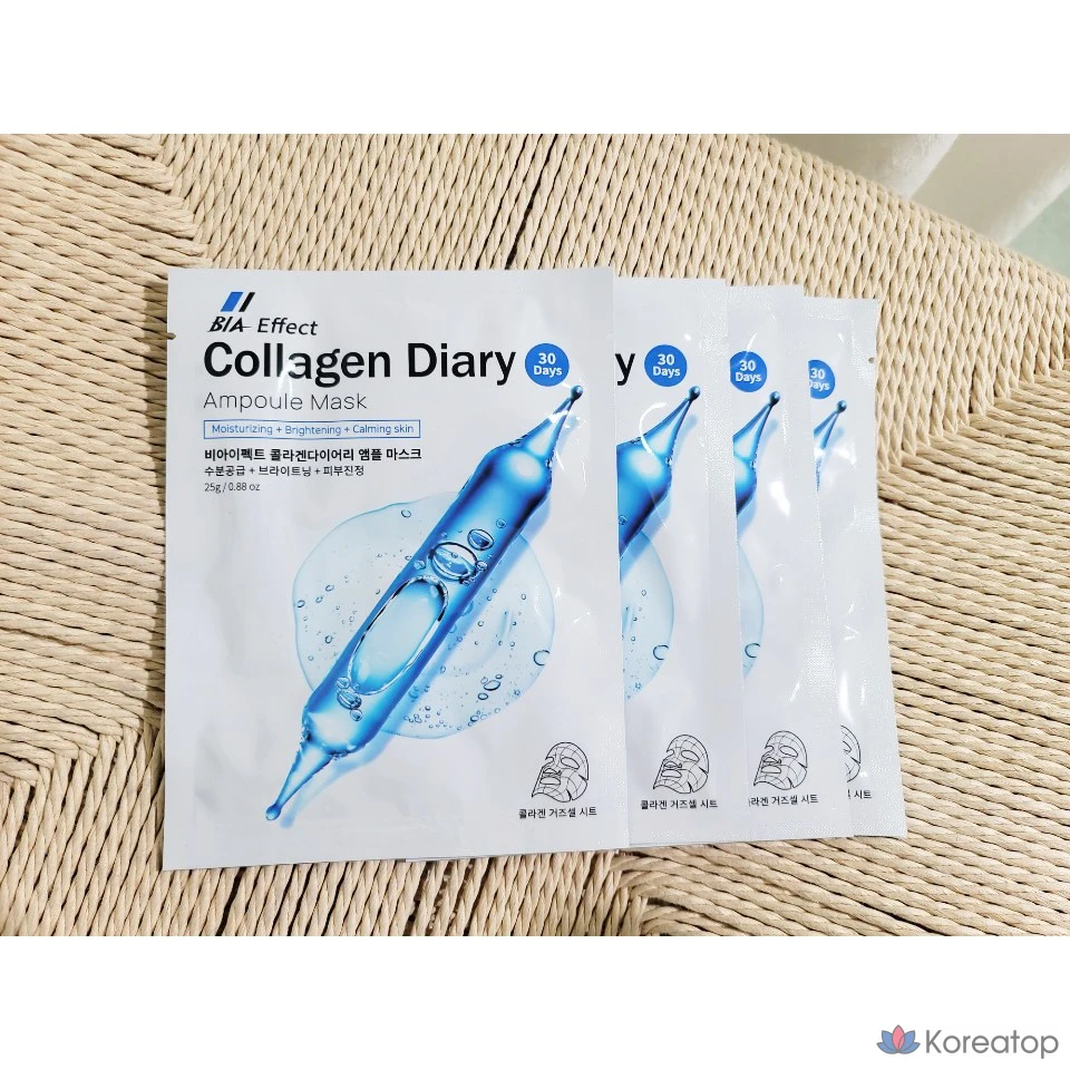 Ампульная маска BIEFECT Collagen Diary, 1 упаковка, 1 шт.