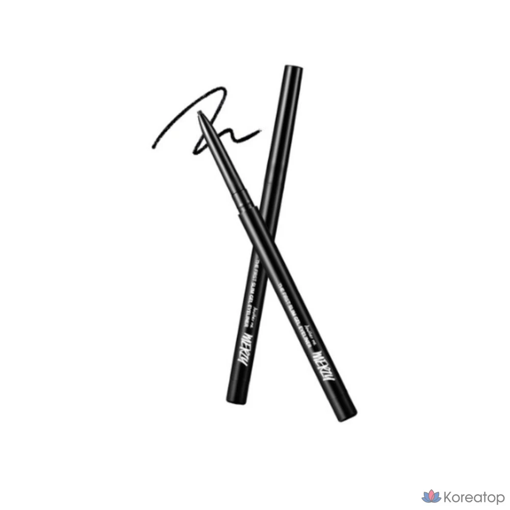 Гелевая подводка для глаз MERZY the First Slim Gel Eyeliner, 0,05 г, цвет GS1 Black Onyx, 1 шт.