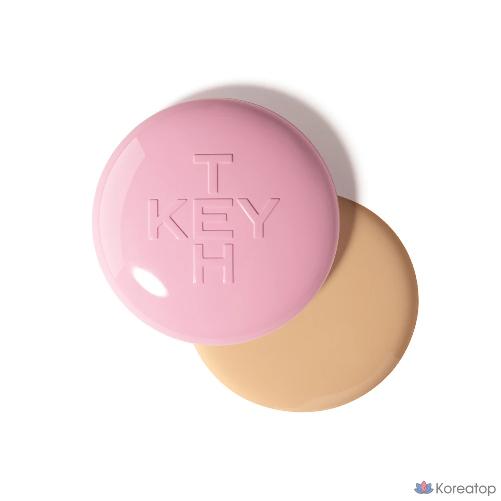 Тональный крем-кушон KEYTH Colored Pink Magnet Cushion Foundation, 2 шт., 15 г, сменный блок, 2 шт., 15 г, оттенок 02, светло-бежевый, 1 шт.