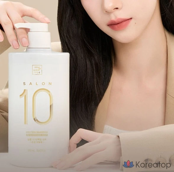 Шампунь Mise en Scene Salon 10 Protein для поврежденных волос, 990 мл, 1 шт.