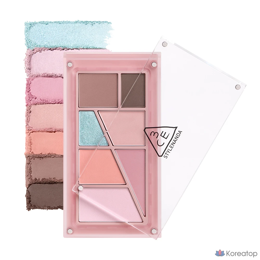 Палетка теней для век 3CE Layer It All Eye Palette, оттенок Pink Soda, 1 шт.
