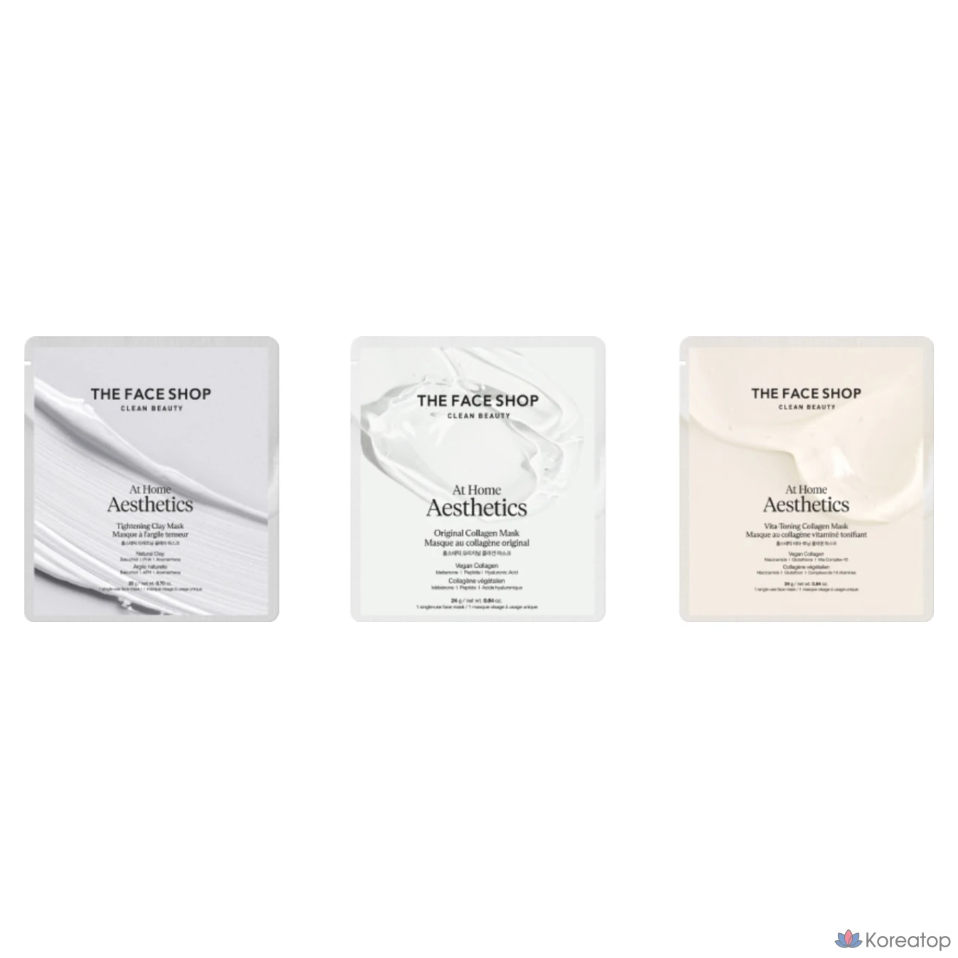 Тонирующая коллагеновая маска для лица The Face Shop Home Aesthetic Vita, 24 г, 1 упаковка, 1 шт.