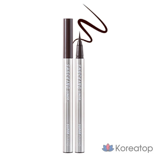 Подводка для глаз Tony Moly The Shocking Vegan Liner Super Fixing, 02BROWN, 1 шт.