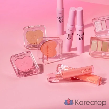 Набор туши для ресниц Etude House Curl Fix 8 г + щипцы для завивки ресниц, черный, 1 шт.