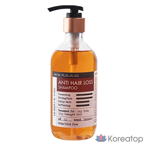 Шампунь против выпадения волос Derma Factory с пивными дрожжами, 300 мл, 1 шт.