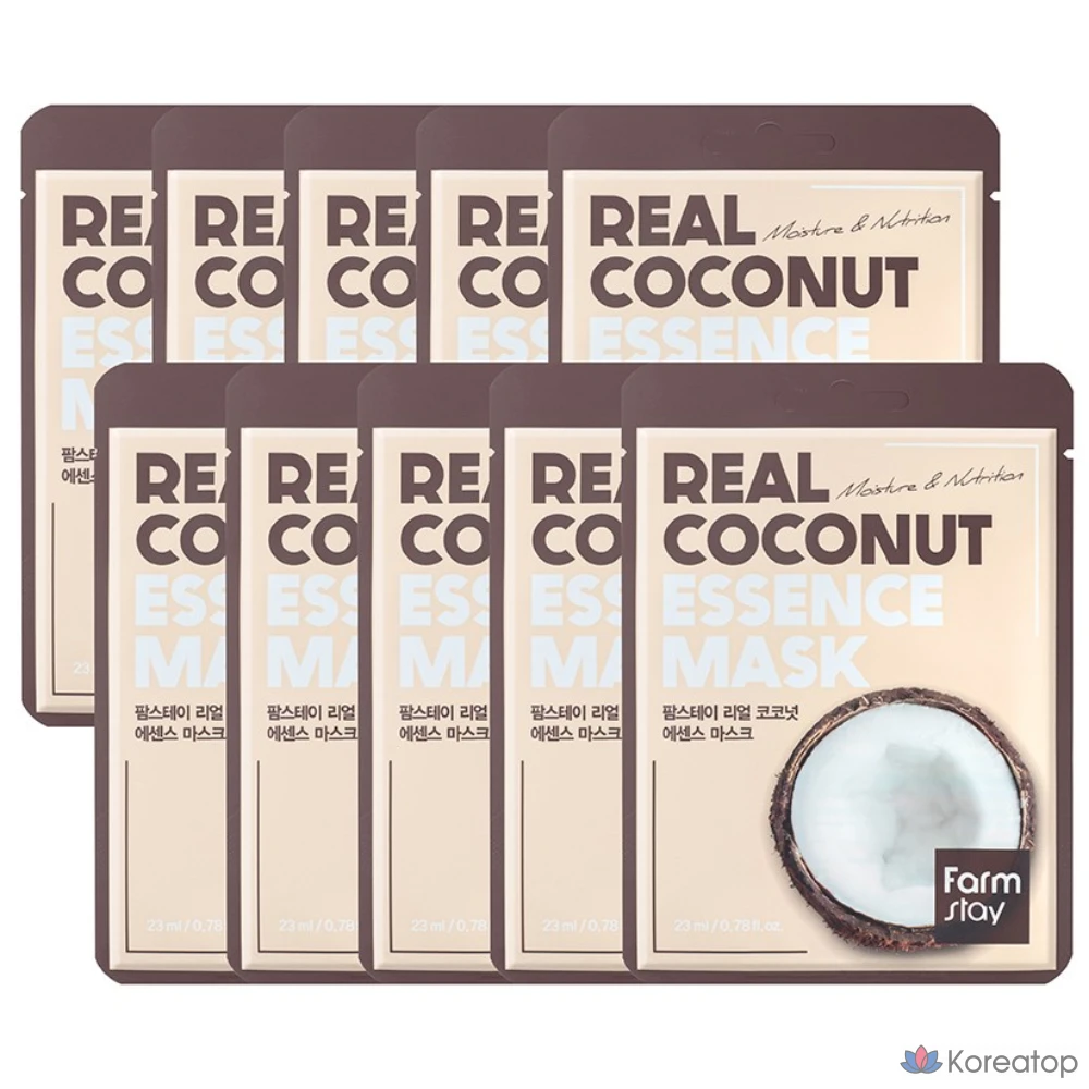 Маска для лица FarmStay Real Coconut Essence Mask, 2 шт., 10 штук