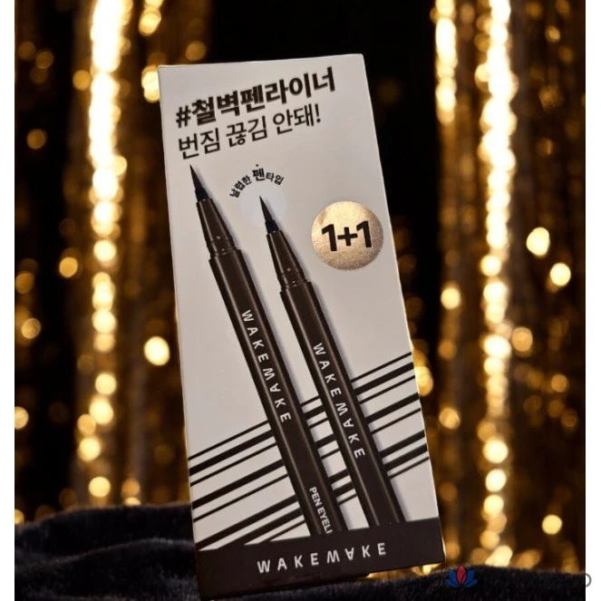 Подводка для глаз WAKEMAKE Iron Wall Pen, 0,5 г, 3 цвета, 1 черный, 1 шт.