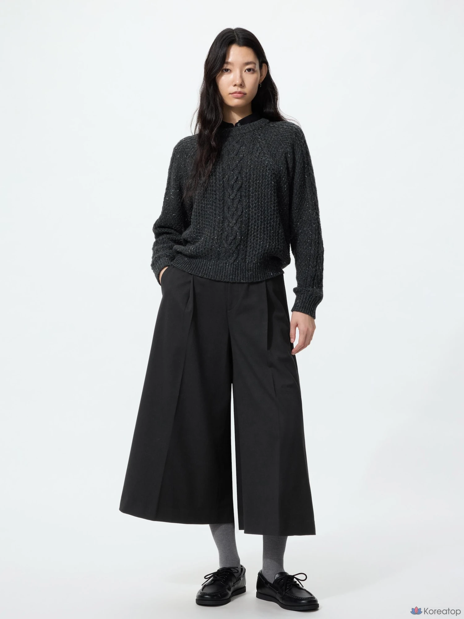 Брюки-кюлоты Uniqlo Tuck Culottes