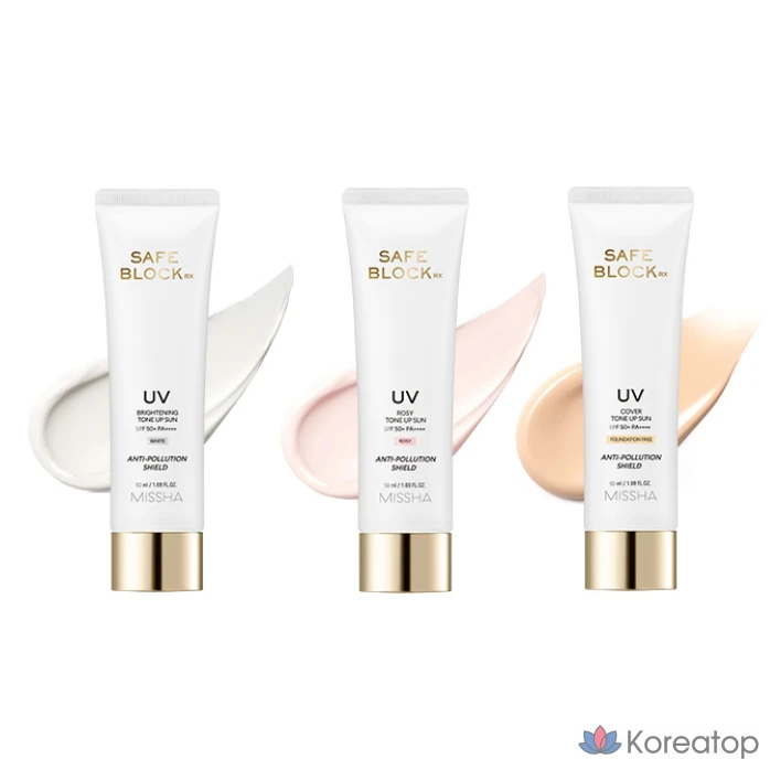 Солнцезащитный крем Missha Safe Block RX Cover Tone-Up SPF50+ PA++++, 50 мл, 1 шт.