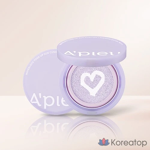 A'Pieu Water Lock Tone-Up Sun Cushion 15 г, лаванда, 1 шт.