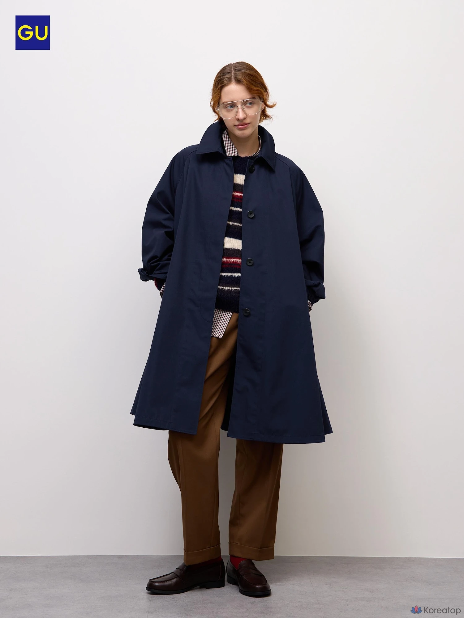 Пальто Uniqlo Balmacaan Tent Line Coat