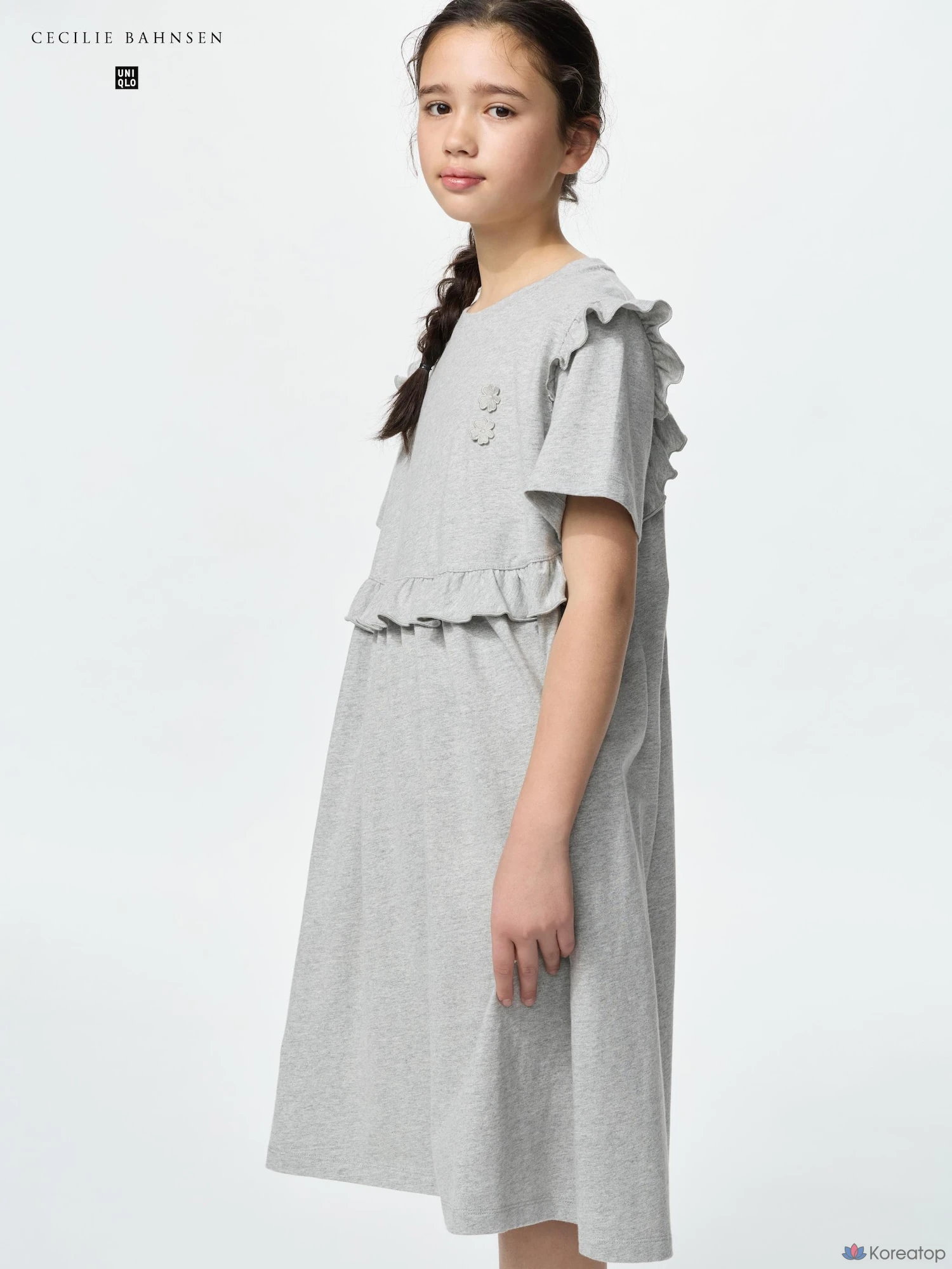 Платье для девочек Uniqlo Frill Dress Short Sleeve