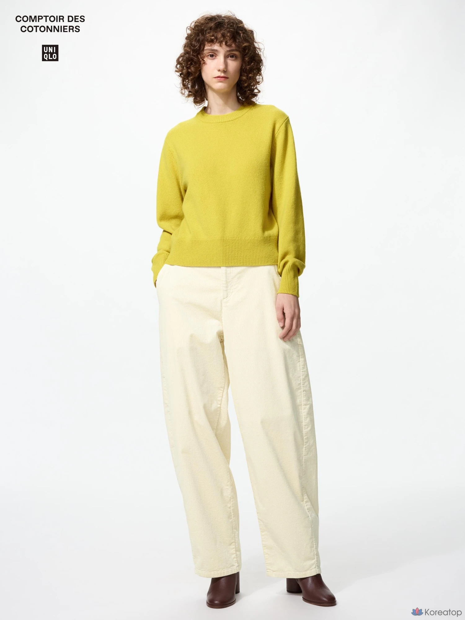 Брюки Uniqlo Corduroy Barrel Leg Pants