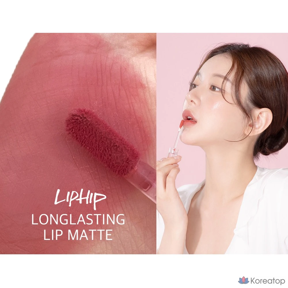 Стойкий матовый тинт для губ Liphip, 01 Nudy Kiss, 4,5 г, 1 шт., фото 5