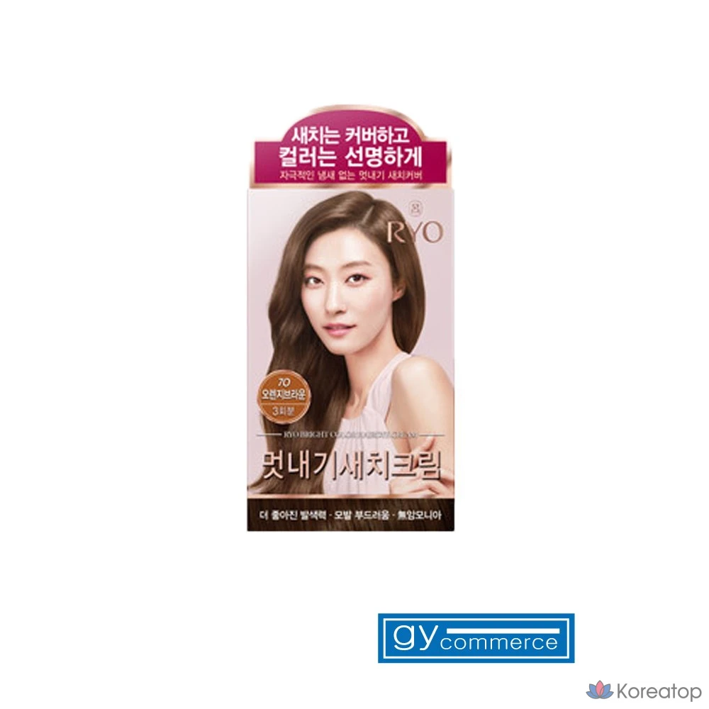 Кремовая краска для волос Ryo Ua Chae Stylish Satch Dye, оранжево-коричневый цвет, 1 шт.