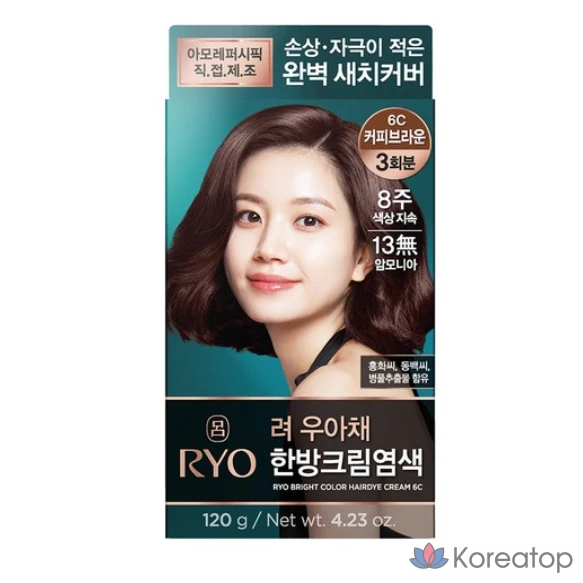 Краситель Ryo Ua Chae General (Сатчи), Coffee Brown 6C, 1 шт.