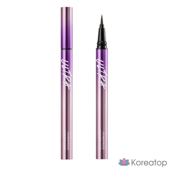 Тонкая подводка для глаз Missha Ultra Powerproof Thin Pen Liner, 0.4g, темно-коричневая, 1 шт.