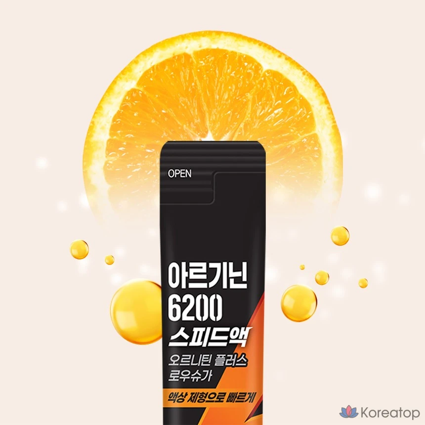 Ilyang Pharmaceutical Arginine 6200 Speed Liquid Ornithine Plus Low Sugar 14p, 280g, 1 шт.