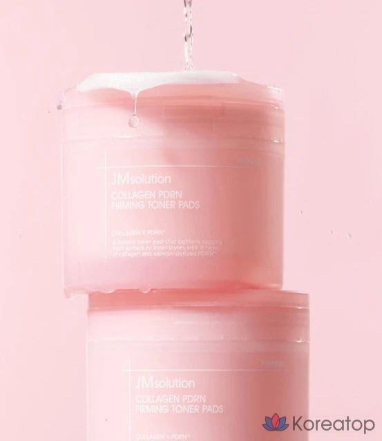 Тонизирующие подушечки JM Solution Collagen PDRN для укрепления кожи, 170 мл, 1 упаковка, 100 листов.