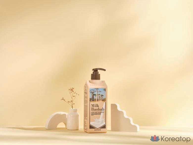Шампунь Milk Baobab Perfume 500 мл + средство для ухода 1 л White Musk, 1 шт.
