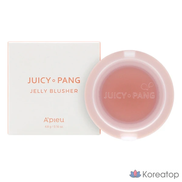 Румяна-желе A'Pieu Juicy Pang, 4,8 г, CR01 Свежий персик, 1 шт.