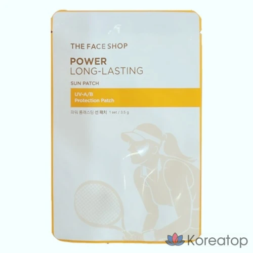 Солнцезащитные патчи The Face Shop Power Long-Lasting Sun Patch Skin, 1 лист, 3,5 г, 1 шт.