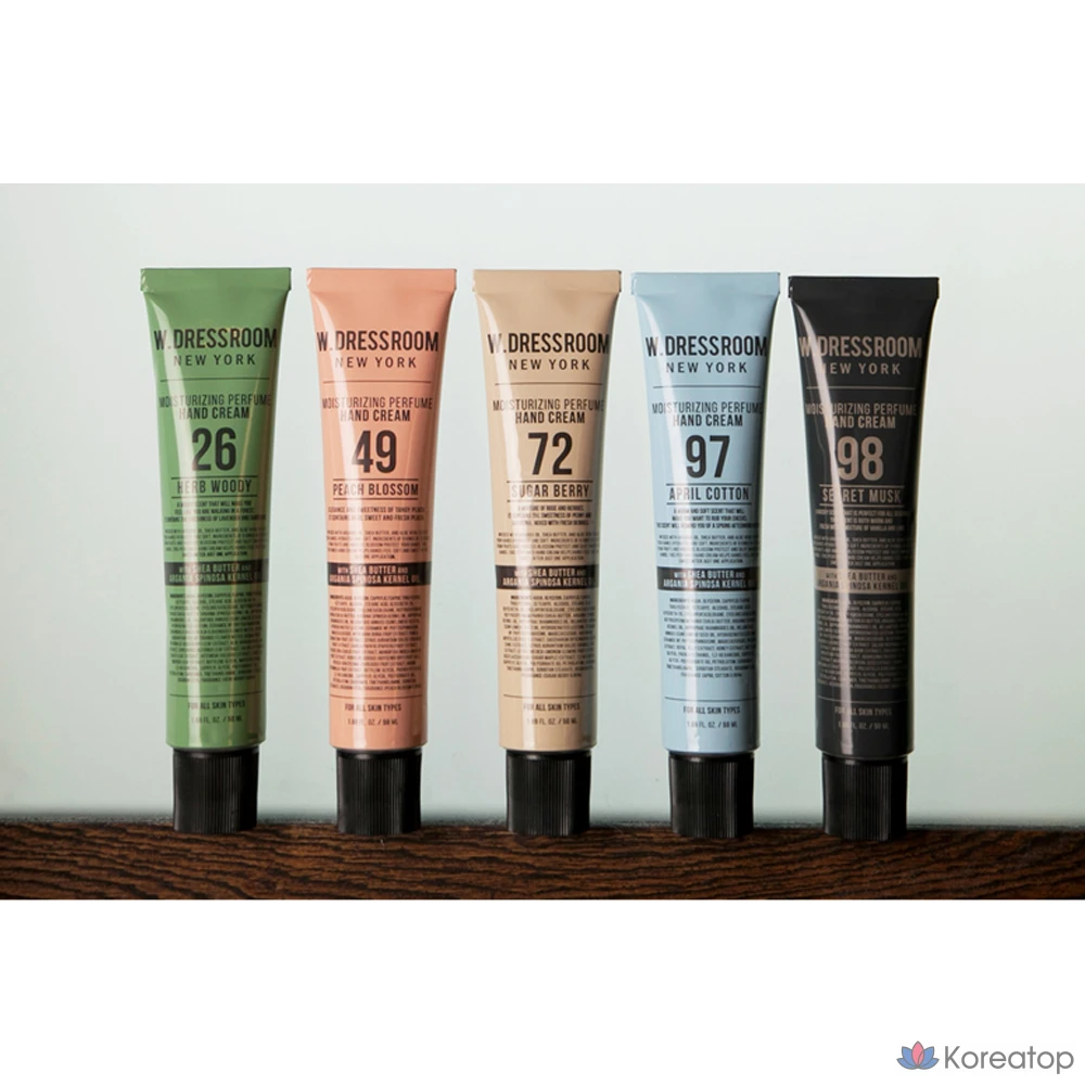 Парфюмированный крем для рук W.Dressroom 97 April, аромат хлопка, 50 мл, 1 шт.