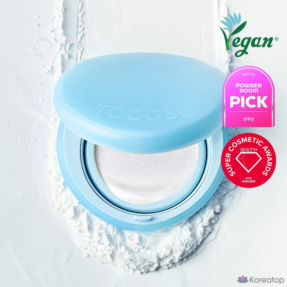 Солнцезащитный крем Tokobo Blur Finish Sun Cushion SPF50+ PA++++, 1 шт., цвет: хлопок, синий., фото 5