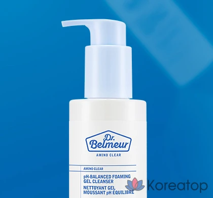 Очищающий гель-пенка Dr. Belmer Amino Clear с мягкой кислотностью от The Face Shop, 190 мл, 1 шт.