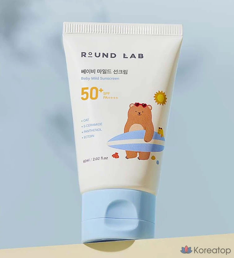 Детский солнцезащитный крем Round Lab Baby Mild Sunscreen SPF50+ PA++++, 60 мл, 1 шт.