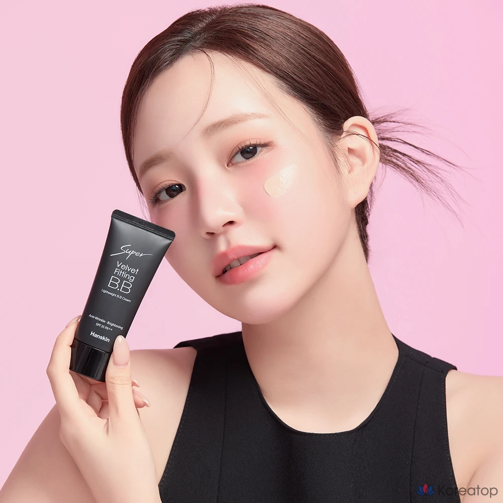 BB-крем HANSKIN Super Velvet Fitting SPF35 PA++, натуральный бежевый, 30 г, 1 шт.
