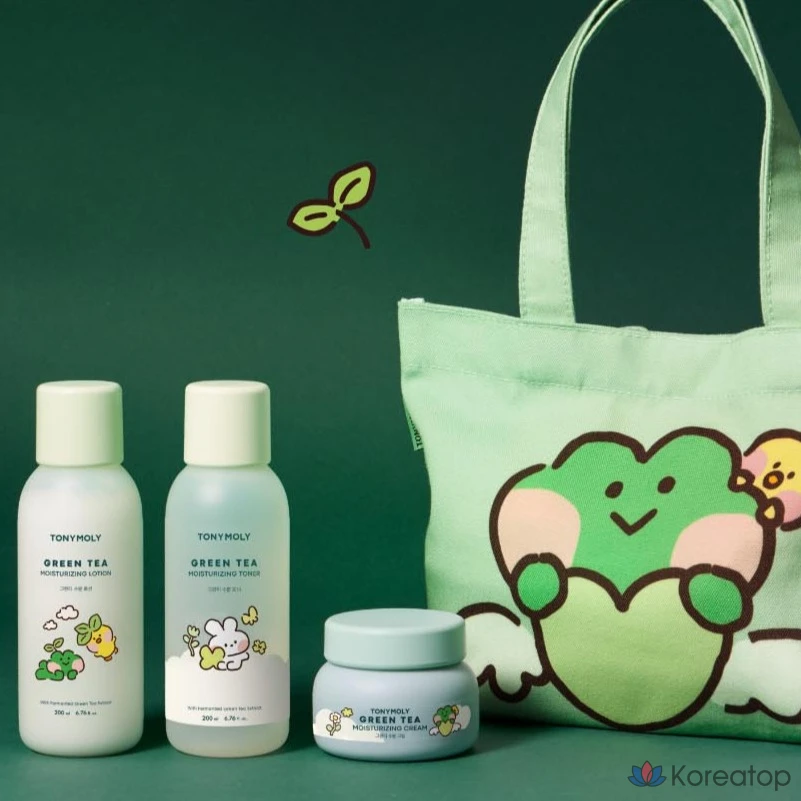 Увлажняющий лосьон для тела Tony Moly Line Friends Minini с зеленым чаем, 1 шт., 200 мл
