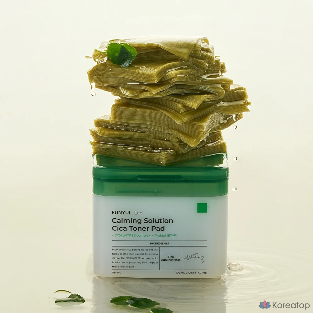 Тонизирующие подушечки Silver Lab Calming Solution Cica, 190 мл, 60 листов, 1 упаковка.