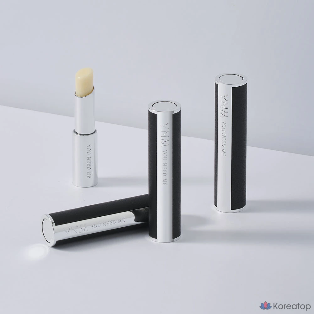 Бальзам для губ YNM Men's Vita Vitality, черный матовый кожаный, 1 шт.