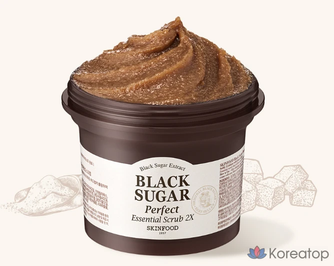 Скраб для лица Skinfood Black Sugar Perfect Essential Scrub, 210 г, 1 шт.