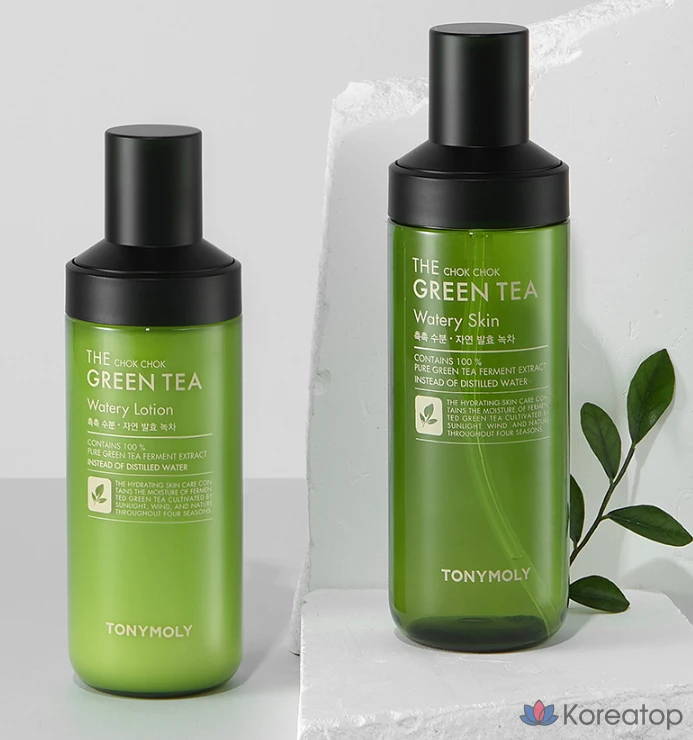 Набор увлажняющих средств для тела Tony Moly The Chok Chok Green Tea Moisture, 2 предмета, 1 комплект