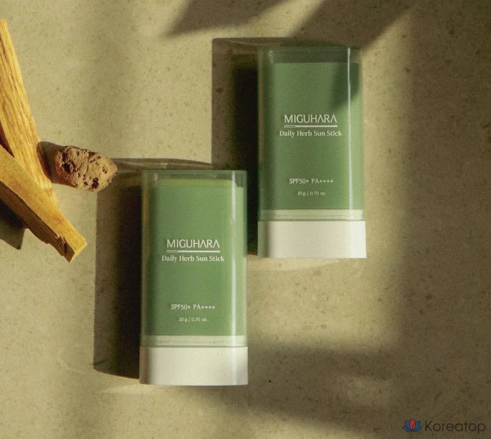 Солнцезащитный стик Miguhara Daily Herb Sun Stick SPF50+ PA++++, 20 г, 1 шт.