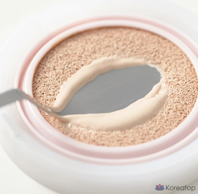 Тональный крем-кушон Huxley Essence Cover Unseen Layer Cushion, 12 г, оттенок 01 Desert Peach, 1 шт., фото 4