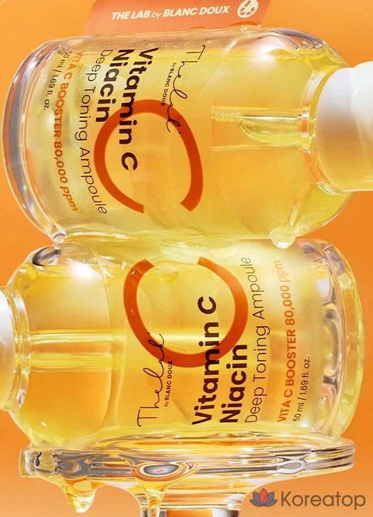 Отбеливающая ампула THE LAB by blanc doux с витамином С и ниацином для глубокого тонизирования кожи, 50 мл, 1 шт.