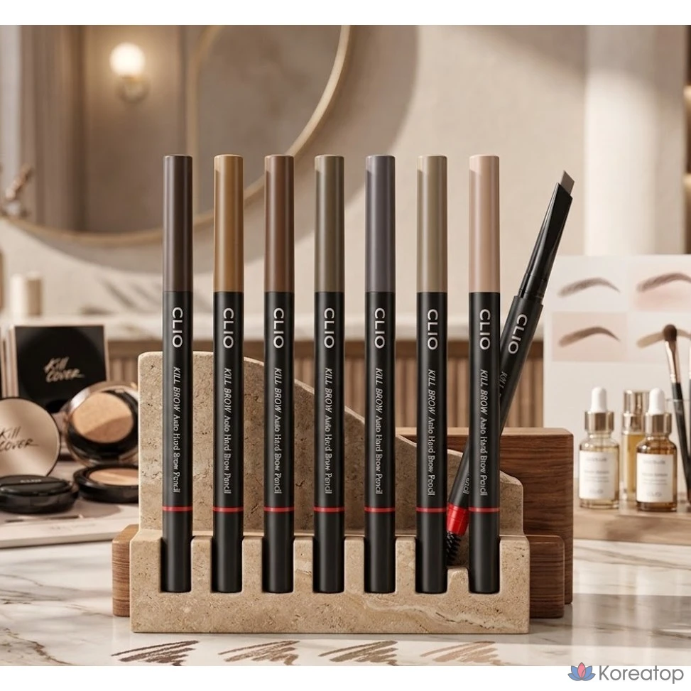 Карандаш для бровей Clio Kill Brow Auto Hard 0,31 г, № 05 Серо-коричневый, 1 шт