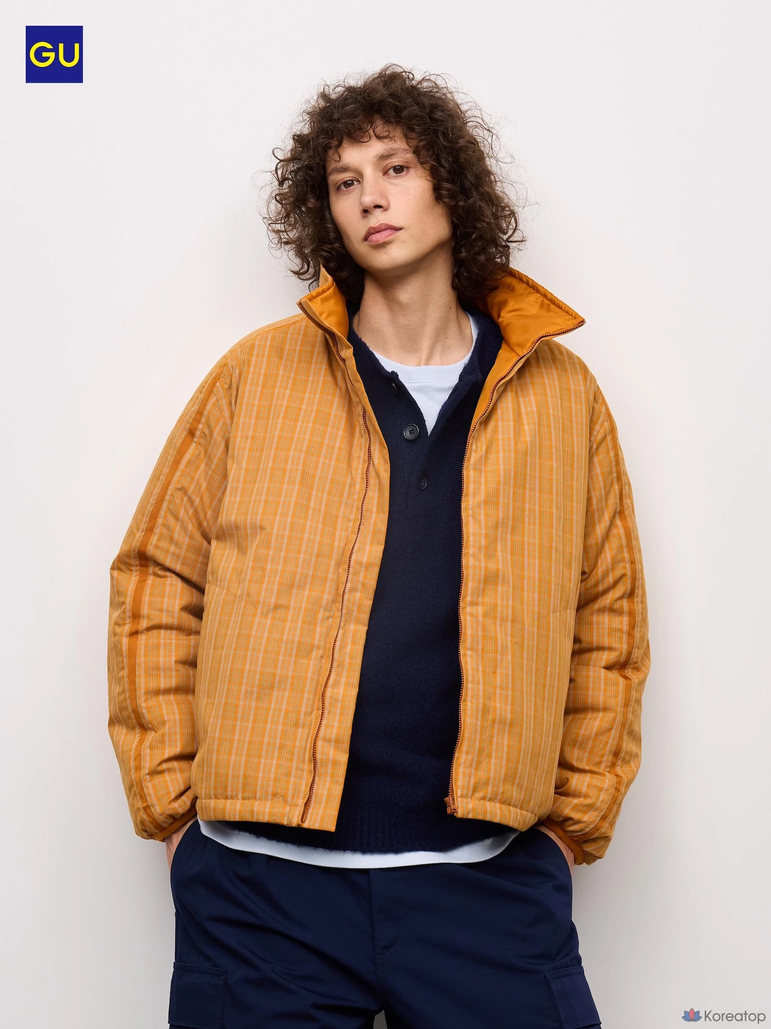Куртка Uniqlo Padded Stand Check Jacket